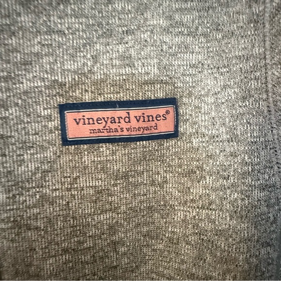 Vineyard Vines Gray Quarter-Zip Pullover - Picture 4 of 7